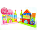 Brand New Pink Color Wooden Toys for kids, Castle Blocks Toys for kids